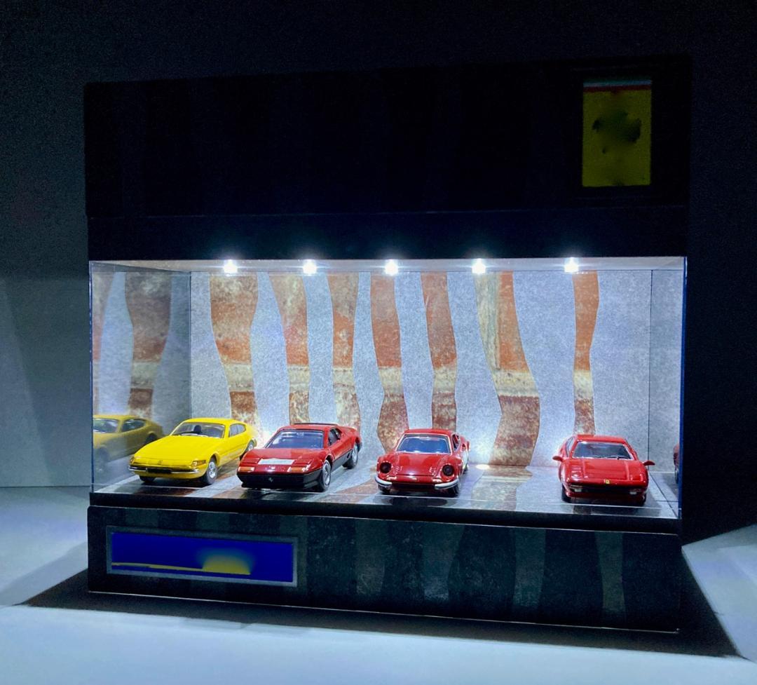 1/64仕様・退廃的・ディスプレーBOX /白色LED照明10灯・ネオガレージ