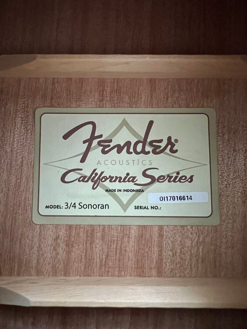 Fender 3/4 Sonoran California Seriesケース弦