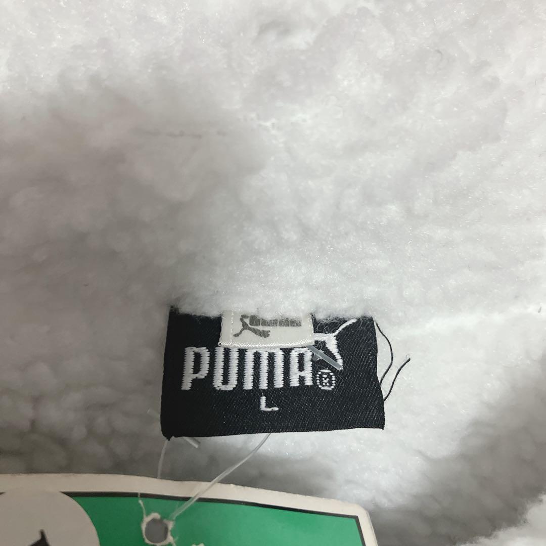 【新品タグ付】90s PUMA プーマ　刺繍　ベンチコート　裏ボア　韓国製　L