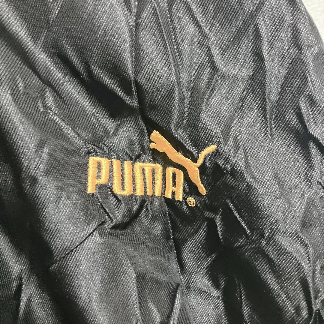 【新品タグ付】90s PUMA プーマ　刺繍　ベンチコート　裏ボア　韓国製　L