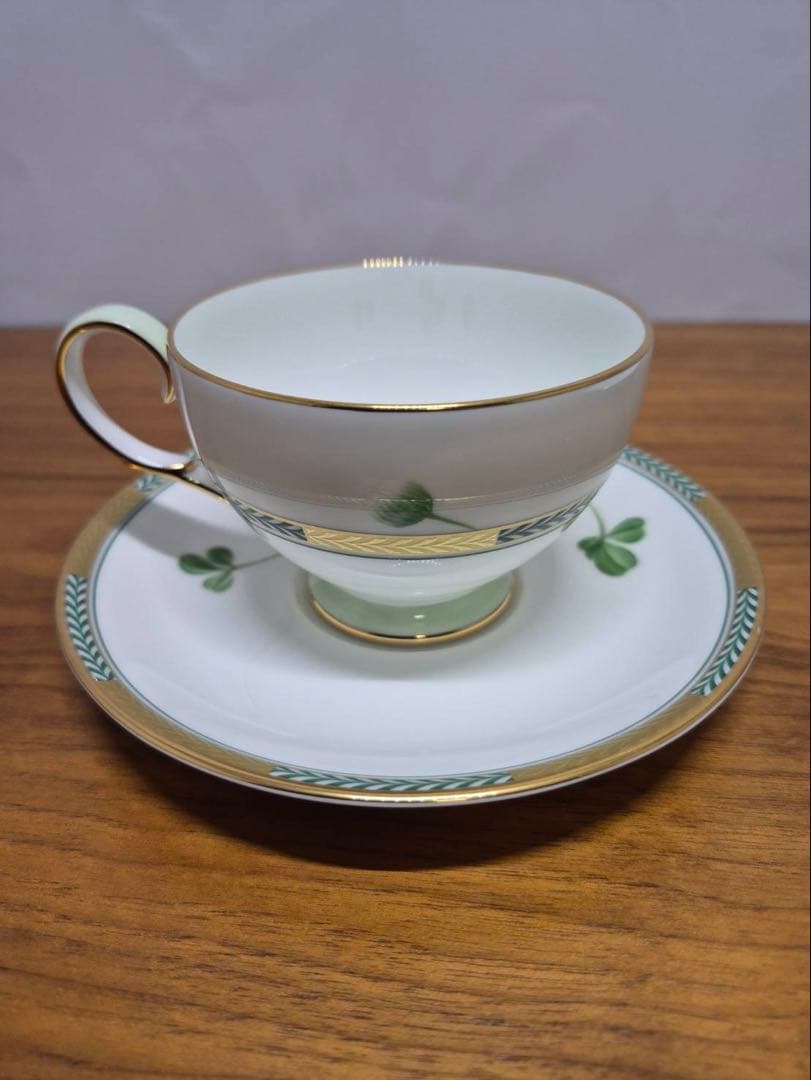 ★超希少★Noritake ノリタケ 『しろつめくさ』金銀セット ハンドメイド
