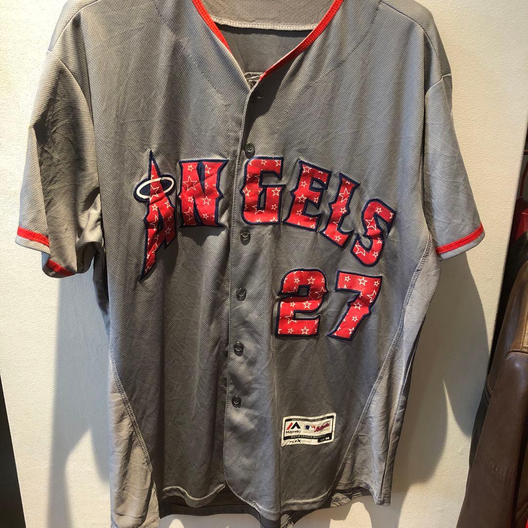【SALE】MLB マイク・トラウト ユニホーム 独立記念日仕様