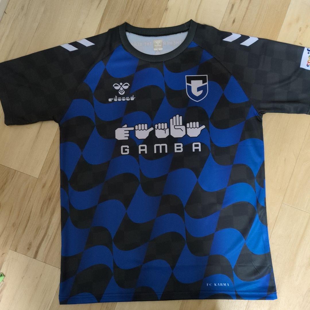 試着のみ　hummel GAMBA シュワシャツ　手話　ガンバ大阪　ヒュンメル