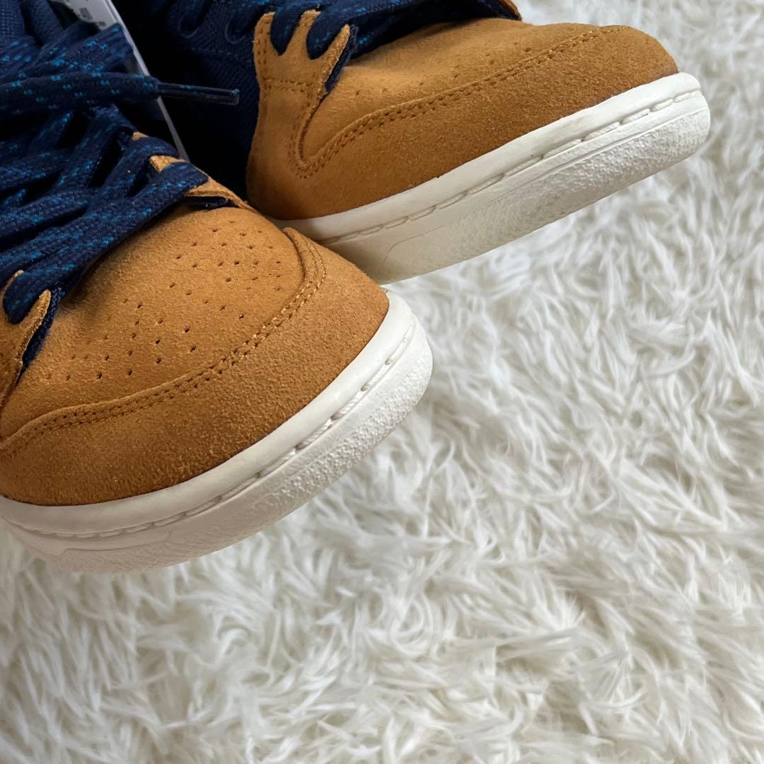 タグ付き美品/ Nike DUNK LOW PRO ネイビー/ブラウン 24.5