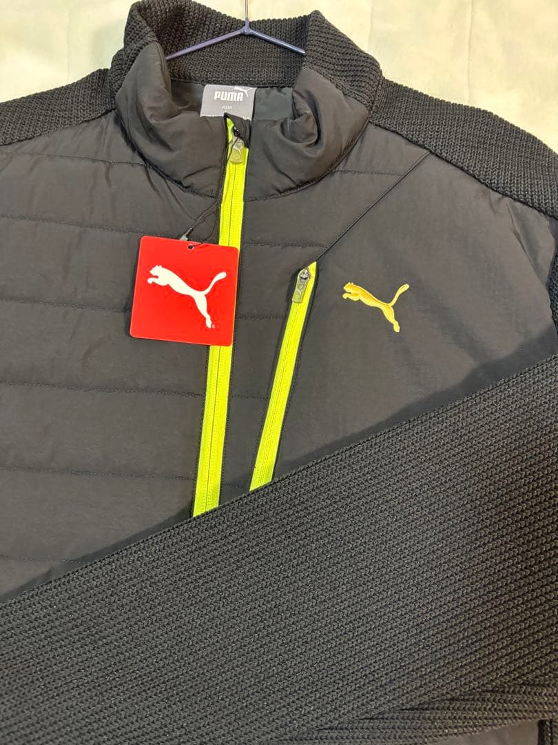 PUMA メンズジャケット ブラック/イエロー【新品】