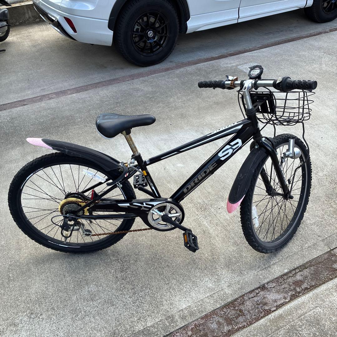 長野　ジュニア自転車 ブラック　６段変速