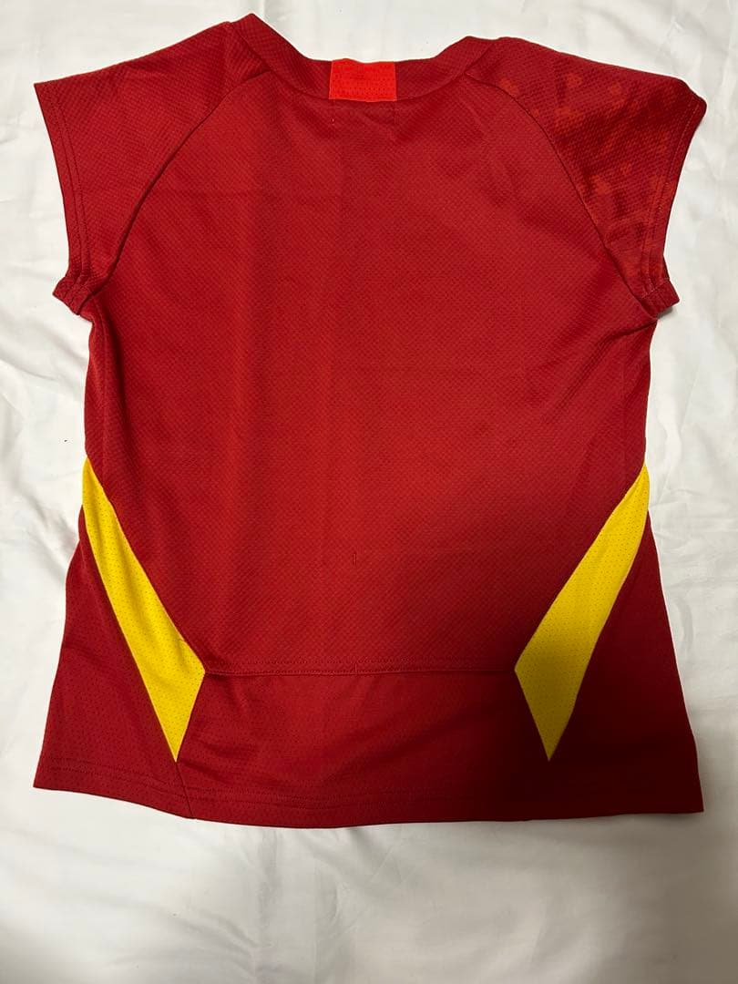 YONEX バドミントンウェア 赤/黄色