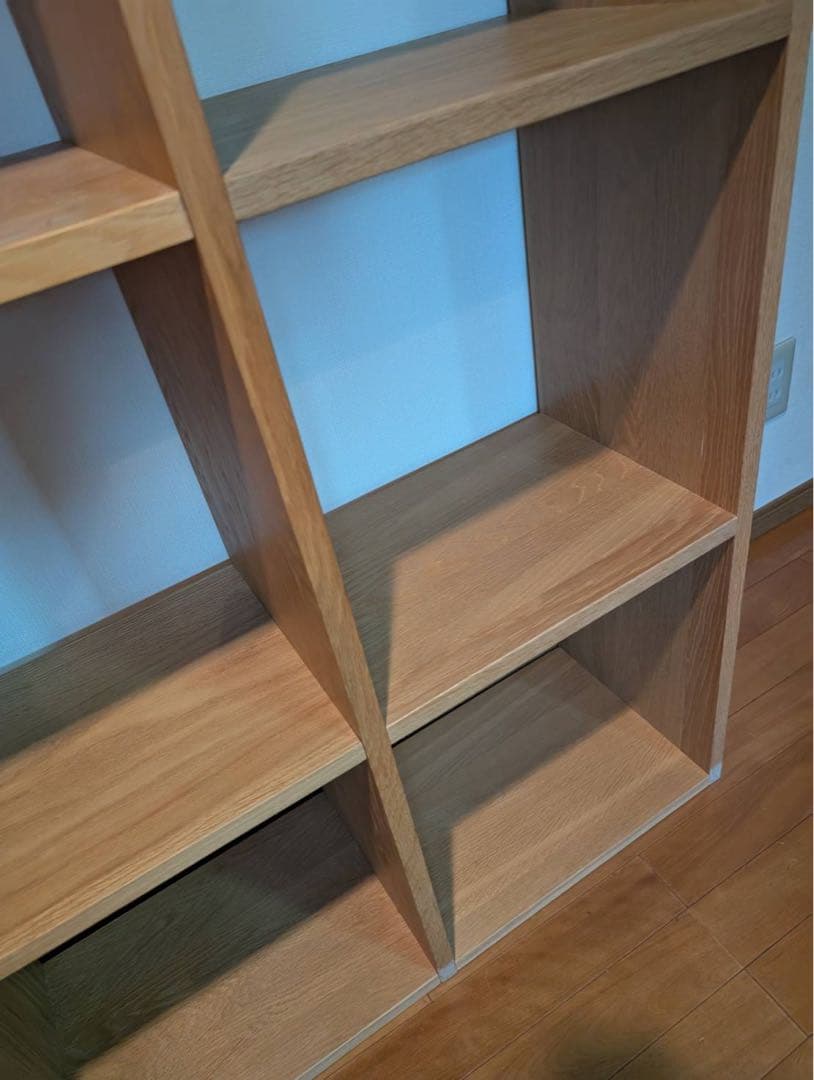 【送料込】無印良品 Muji スタッキングシェルフオーク材 木製棚家具