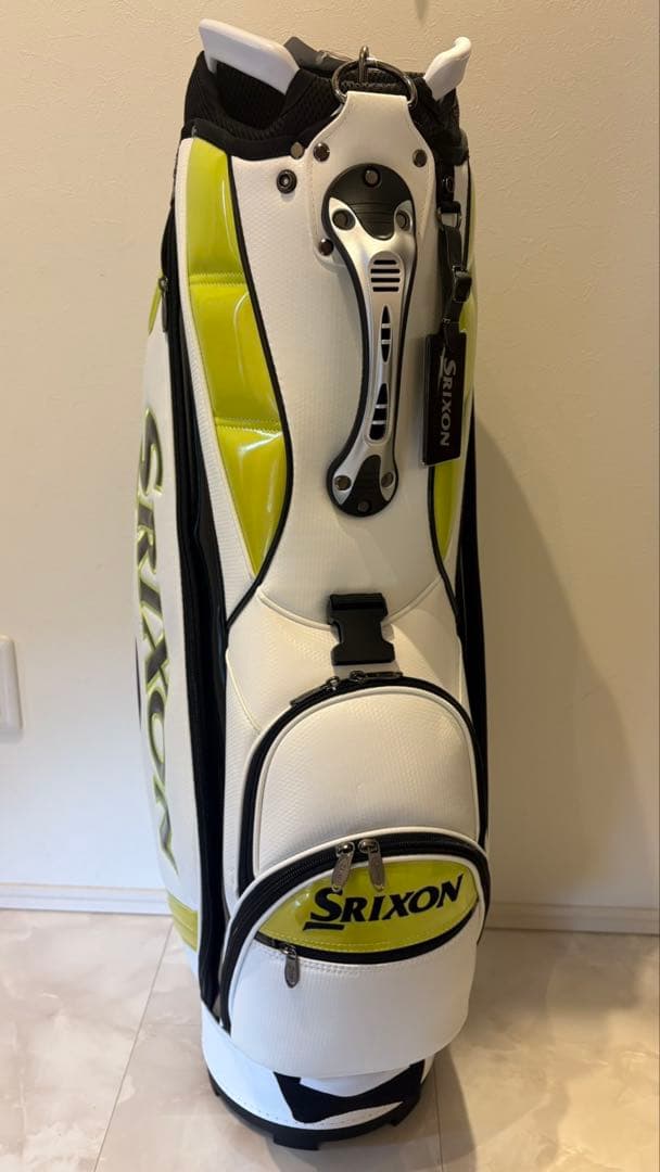 Srixon スタンド式キャディバッグ ホワイト/イエロー