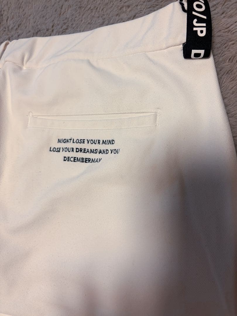 DECEMBERMAY MEN'S ストレッチテーパードパンツ