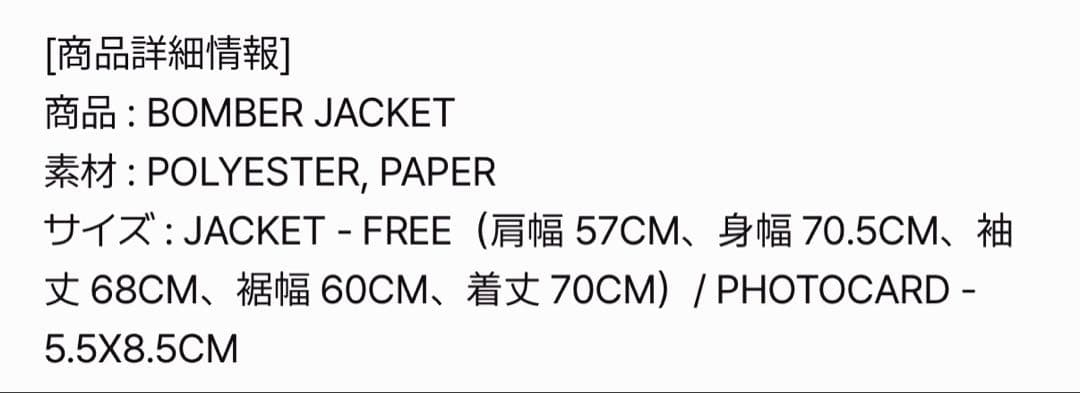 Stray Kids スキズ 6th 本国ペンミ BOMBER JACKET