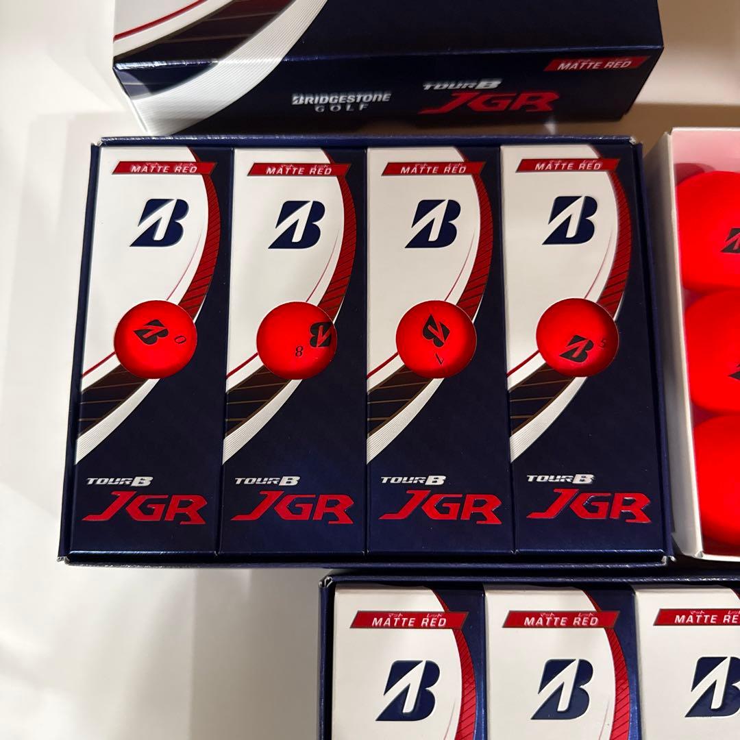 新品/ブリヂストンTOUR B JGRマットレッド27球＋9球