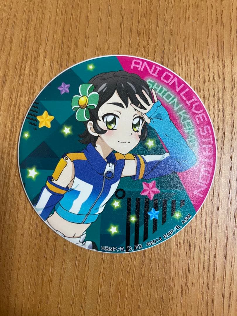 【神谷しおん・まとめ売り】アイカツ アニON マグネット付きバッジ3個セット