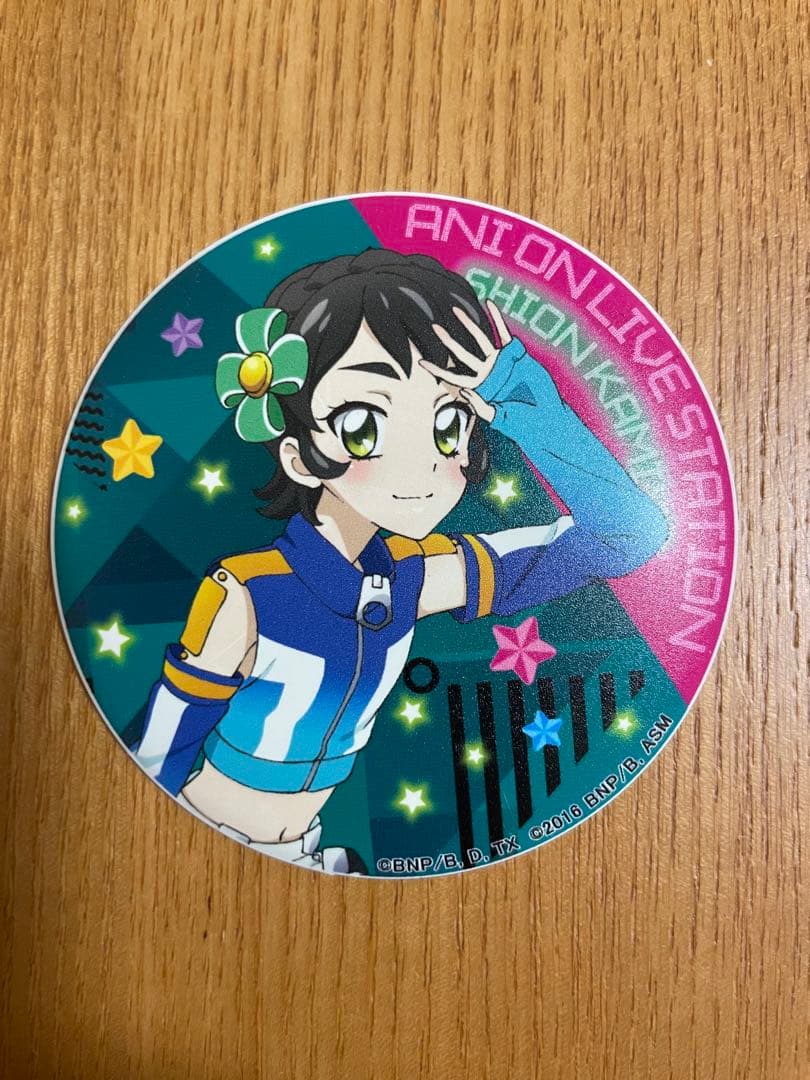 【神谷しおん・まとめ売り】アイカツ アニON マグネット付きバッジ3個セット