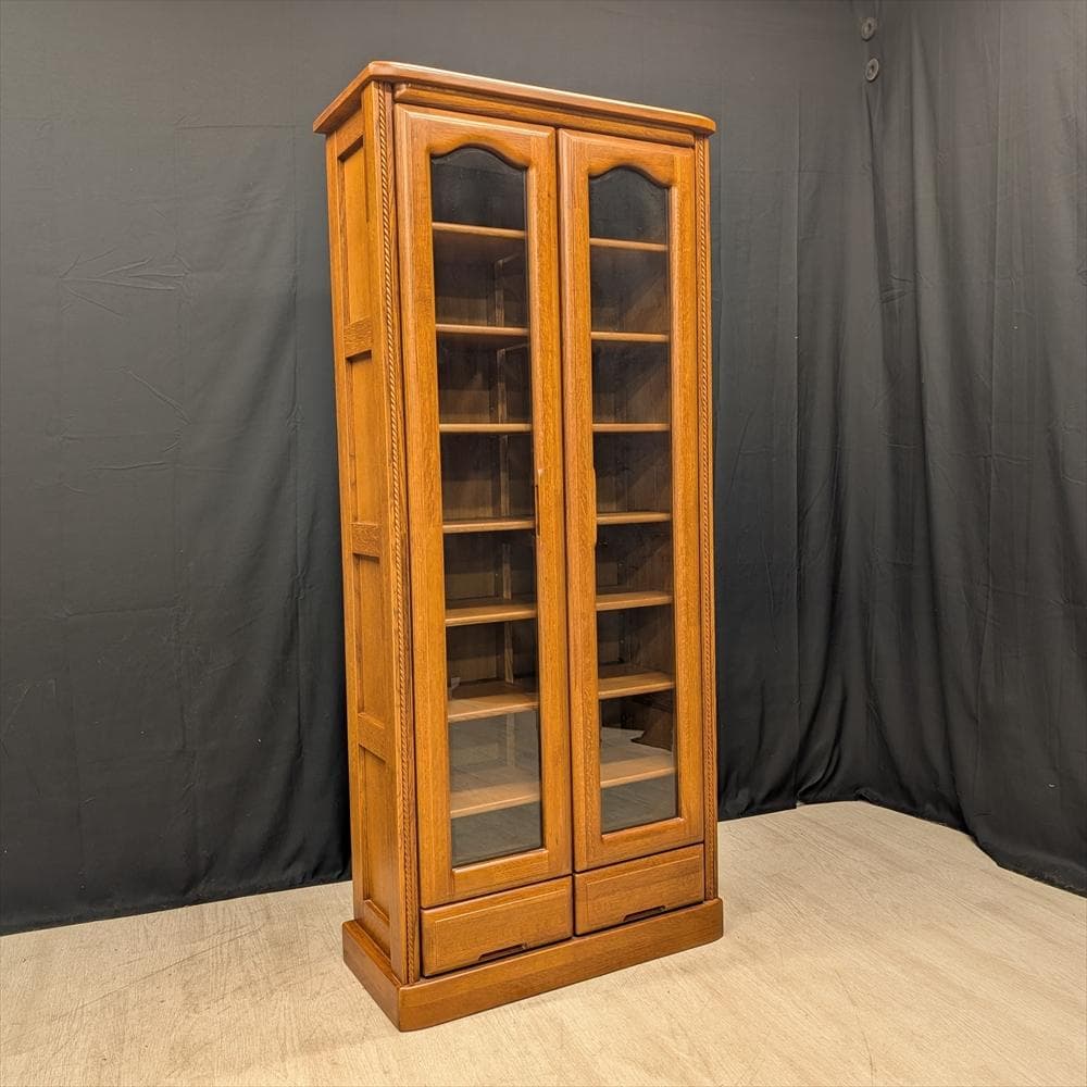 美品　出雲木工　オーク　本棚　本箱　書棚　ブックシェルフ　キャビネット　飾り棚