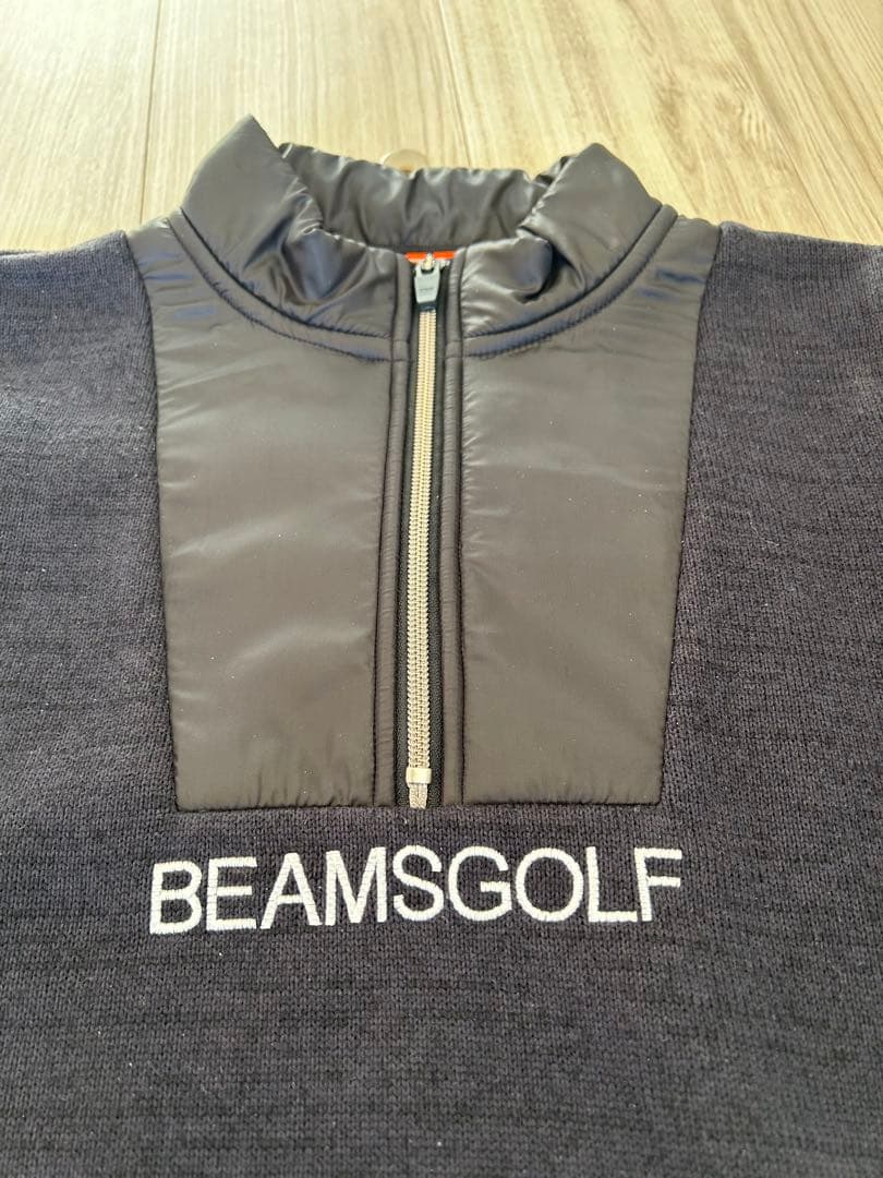 BEAMSGOLF ハーフジップワンピース ダークグレー