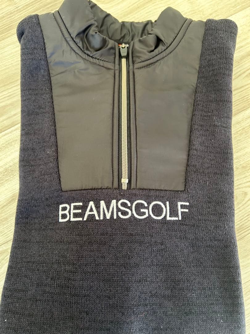 BEAMSGOLF ハーフジップワンピース ダークグレー