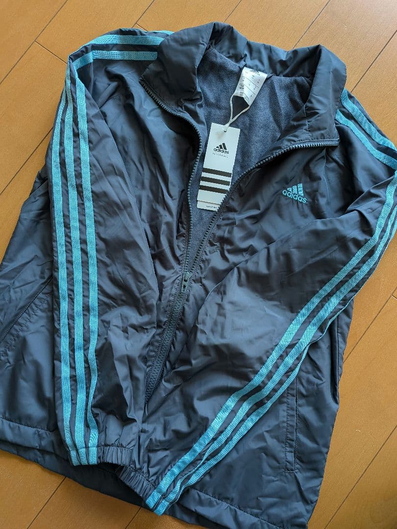 ■超新品■adidas ウインドブレーカー　上下セット レデイース　M　濃紺