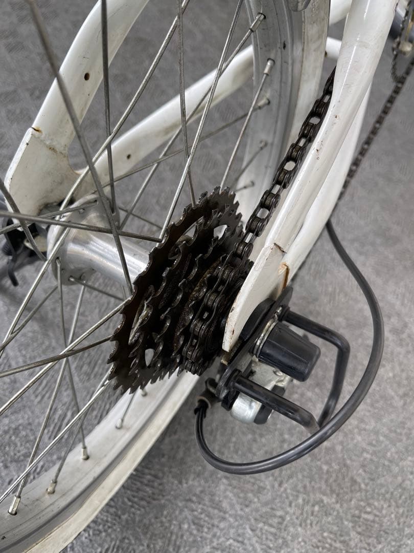 希少 CHARI-Q チョロQ 折りたたみ自転車 ホワイト　チャリQ ミニチャリ