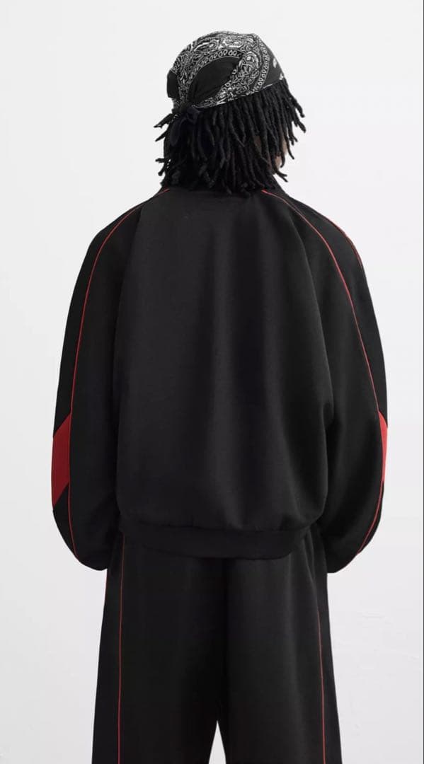 2175 新品　ZARA 完売品　レトロ　サッカー　ジャケット　ブラック　M