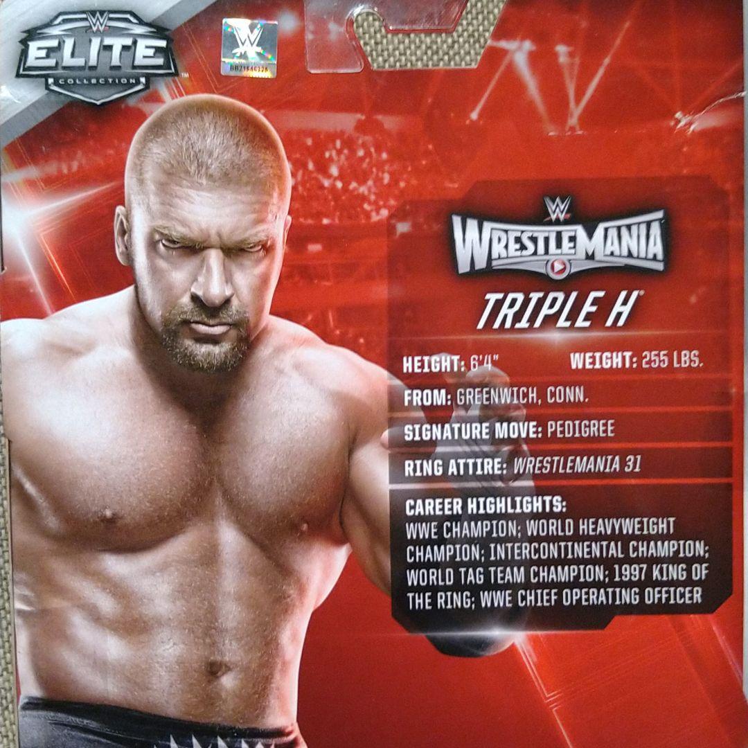 未開封　WWE エリート　トリプルH ターミネーターコスチューム　レッスルマニア