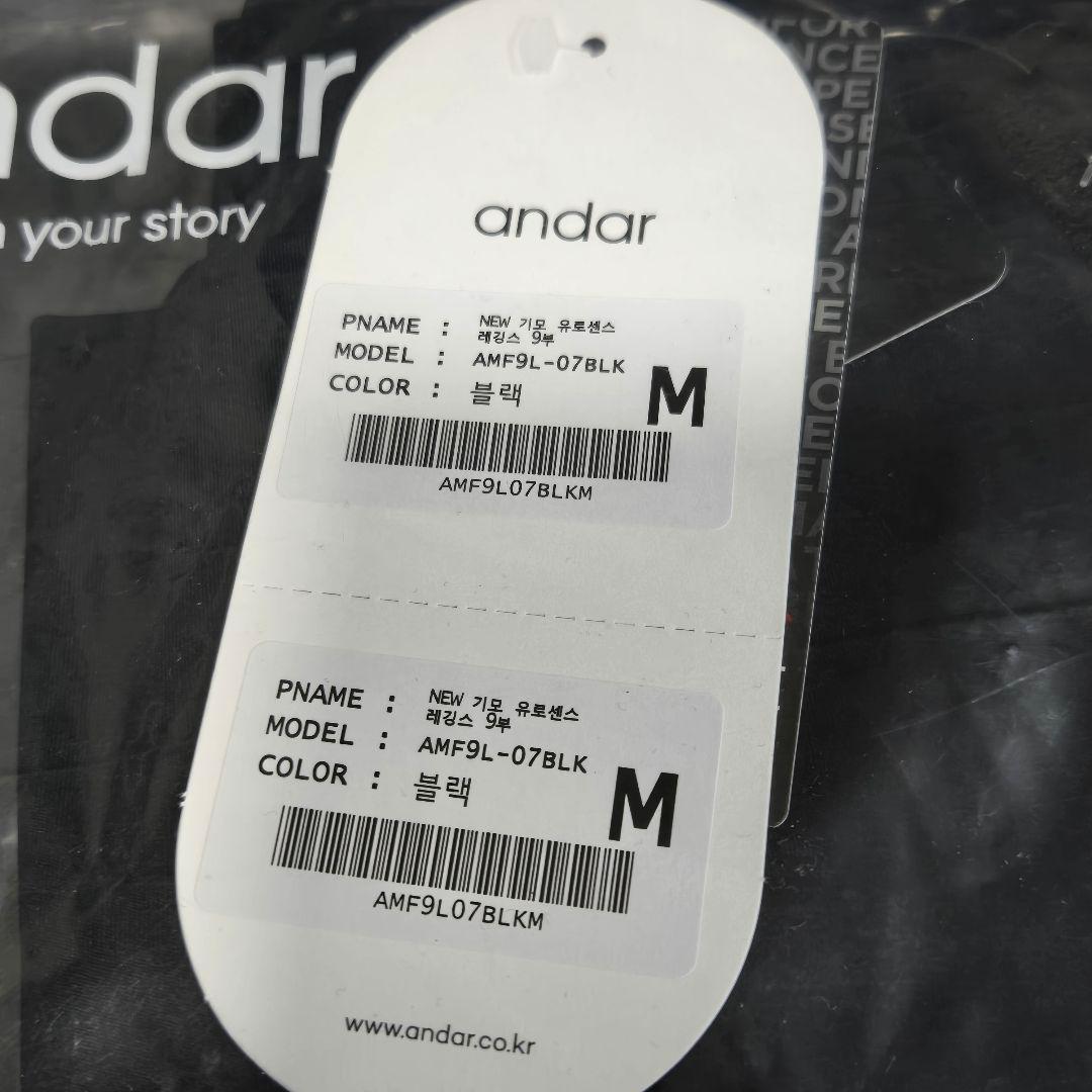andar アンダール NEW ユーロセンス Italy 裏起毛レギンス 　M