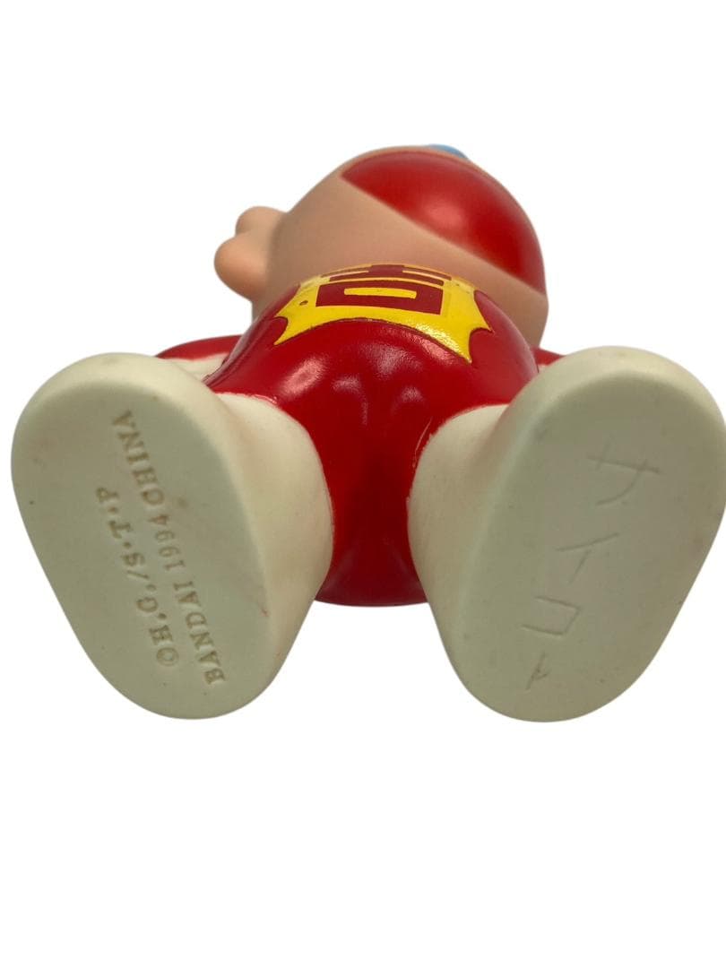 ★良品★ バンダイ おしゃべりラッキーマン ソフビ 1994 レトロ 12cm