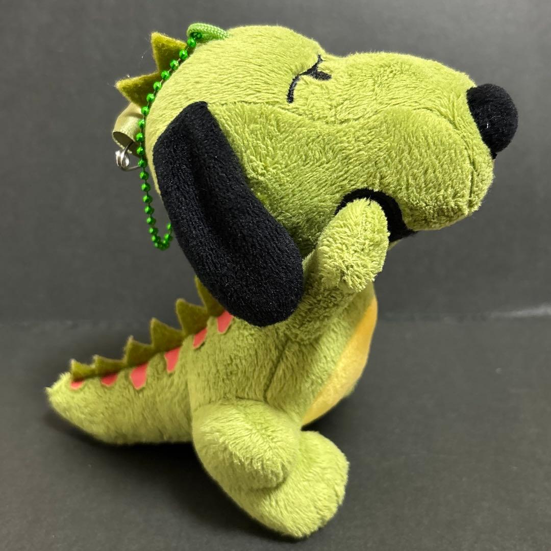 ユニバ　スヌーピー×フライングダイナソー　コラボ　ぬいぐるみバッジキーホルダー