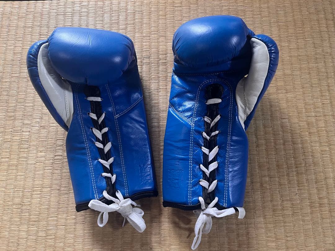 CLETO REYES プロフェッショナル ボクシンググローブ 青 8oz