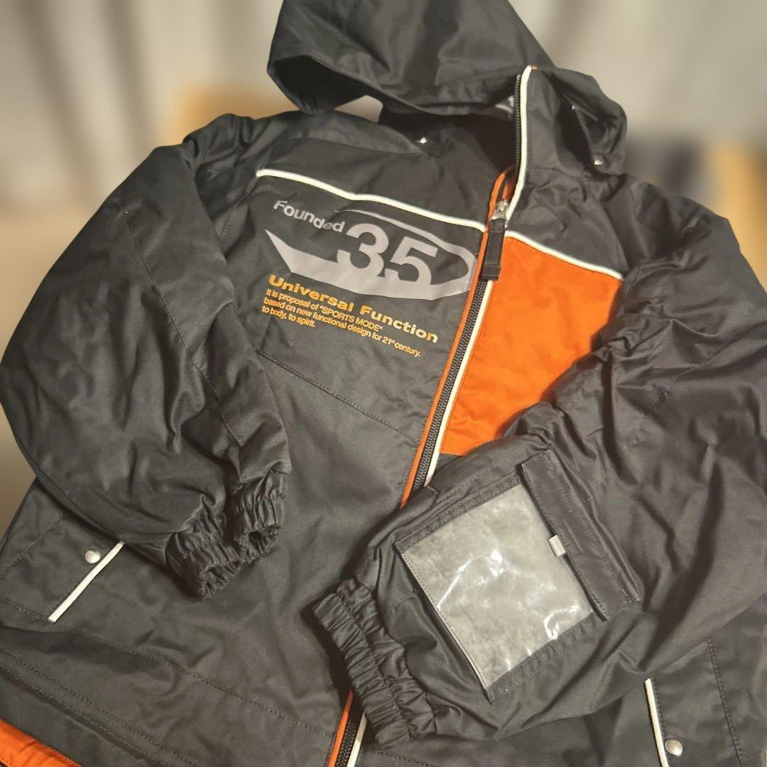 DESCENTE グレー スキーウェア 上下120