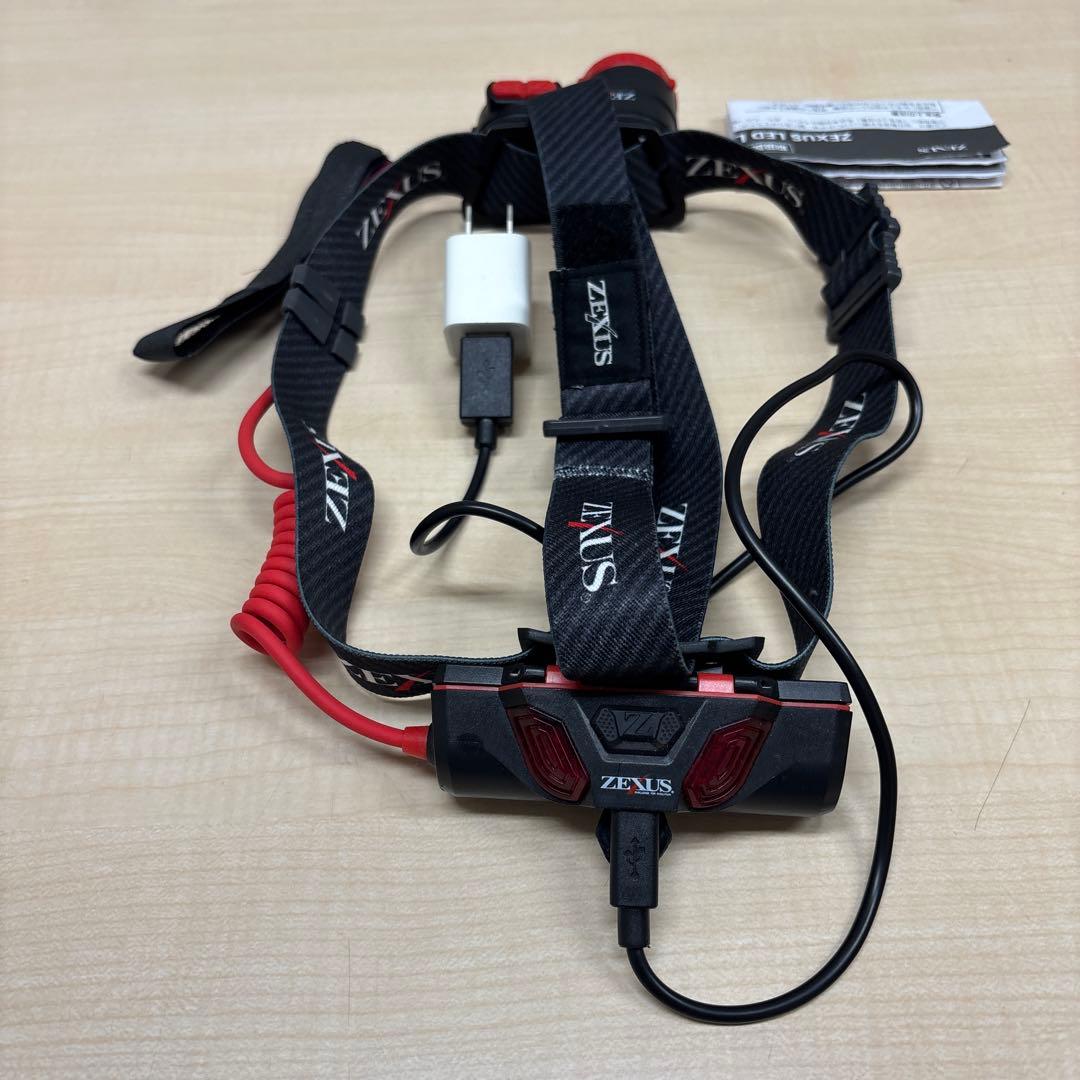 ZEXUS LEDヘッドランプ USB充電式
