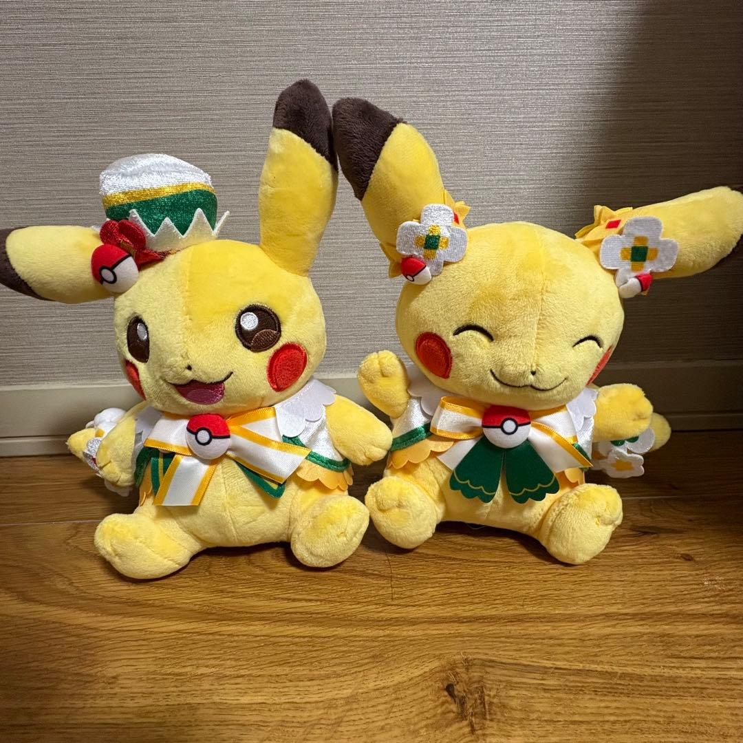 ポケパークカントー限定 ぬいぐるみ ピカチュウ イーブイ カーニバル 4枚セット