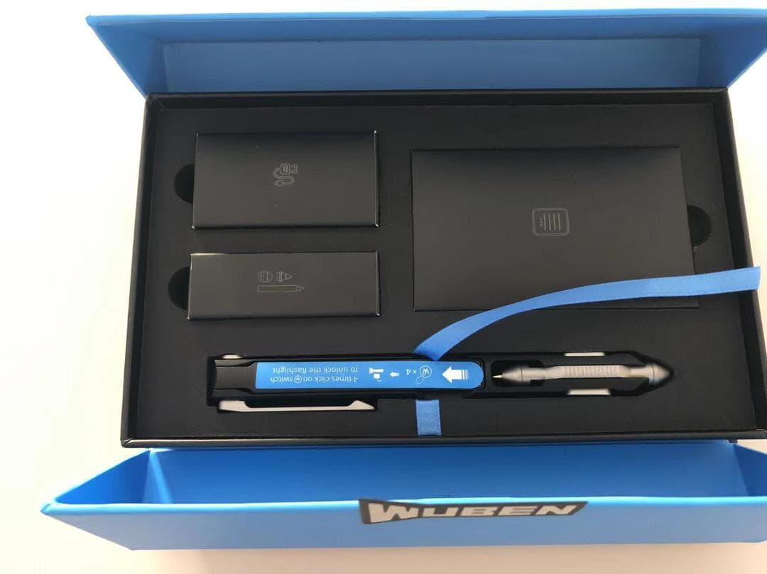 WUBEN E61 Black USB充電式LEDペンライト多機能戦術ライト