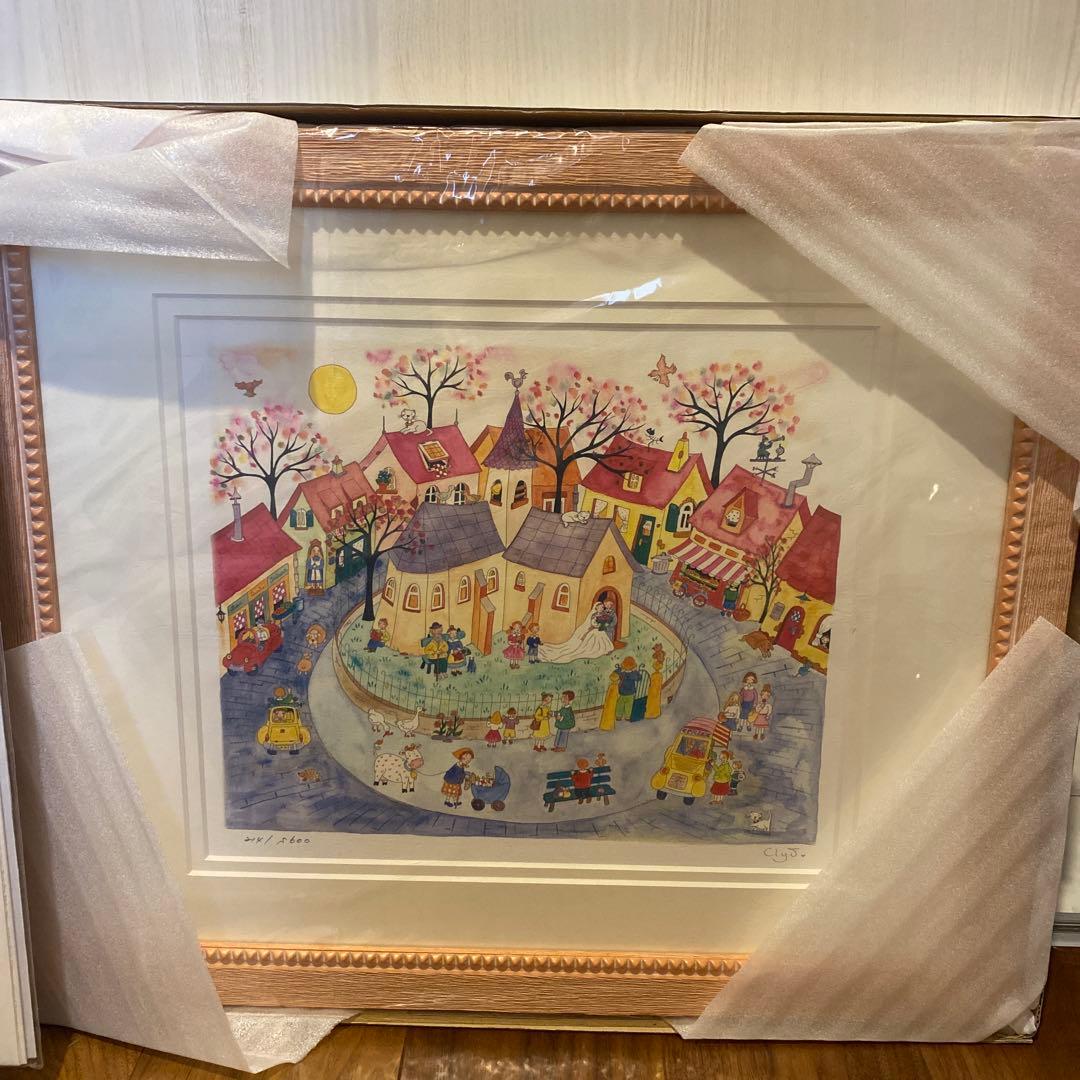 作家クリーブ　版画絵画　村の結婚式　2