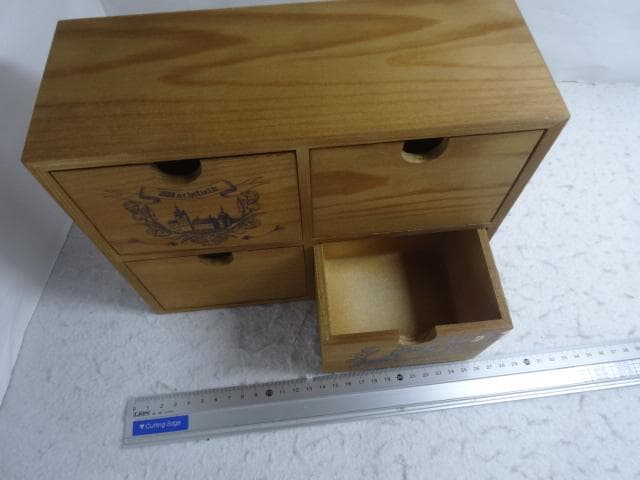 新品　木製　ミニ引き出し シギショアラ　小物入れ　棚　わちふぃーるど　ダヤン　猫