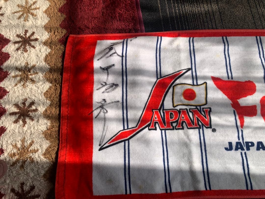 日本代表応援タオル For the Flag 中畑清監督サイン入り