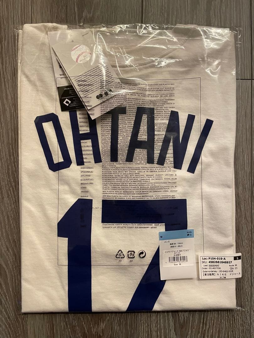 【ラスト1点！MLB公式正規品】ドジャース 大谷翔平 背番号Tシャツ ナイキ