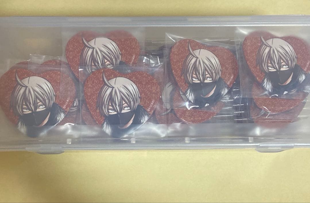 【皇后崎迅】桃源暗鬼 キャラウムカフェ メディコス ハート 缶バッジ ※確認求