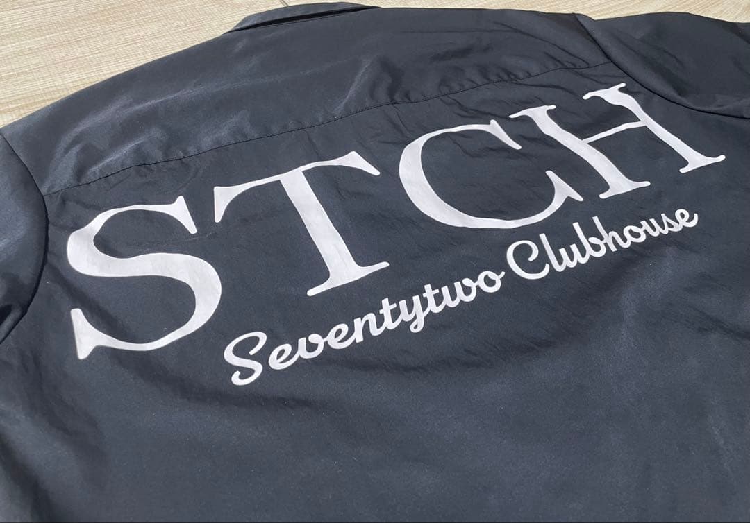 【STCH（Seventytwo Clubhouse）】半袖シャツ ブラック　M