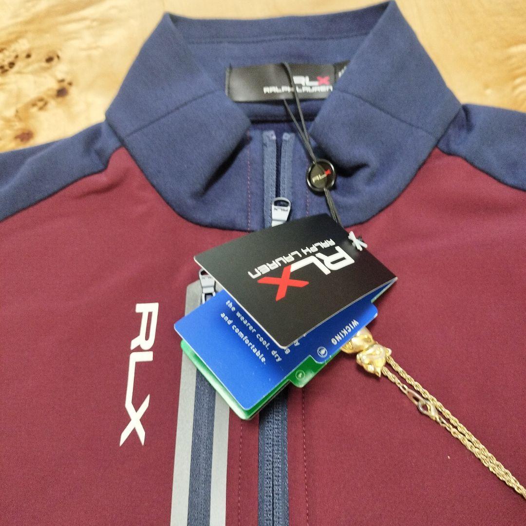 RLX Ralph Lauren フルジップ ベスト US XS ボルドー
