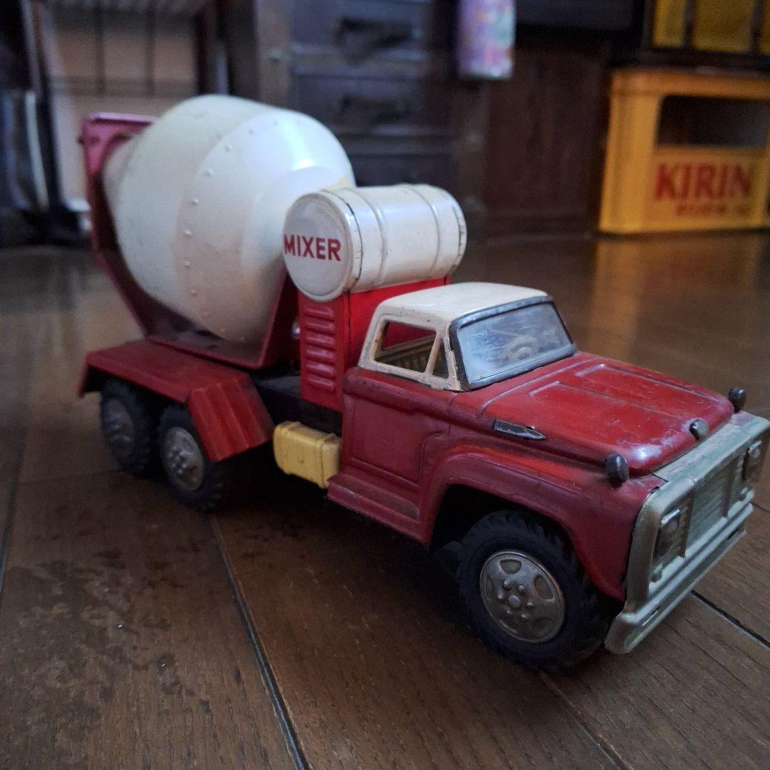 ブリキ　ミキサー車　日本製