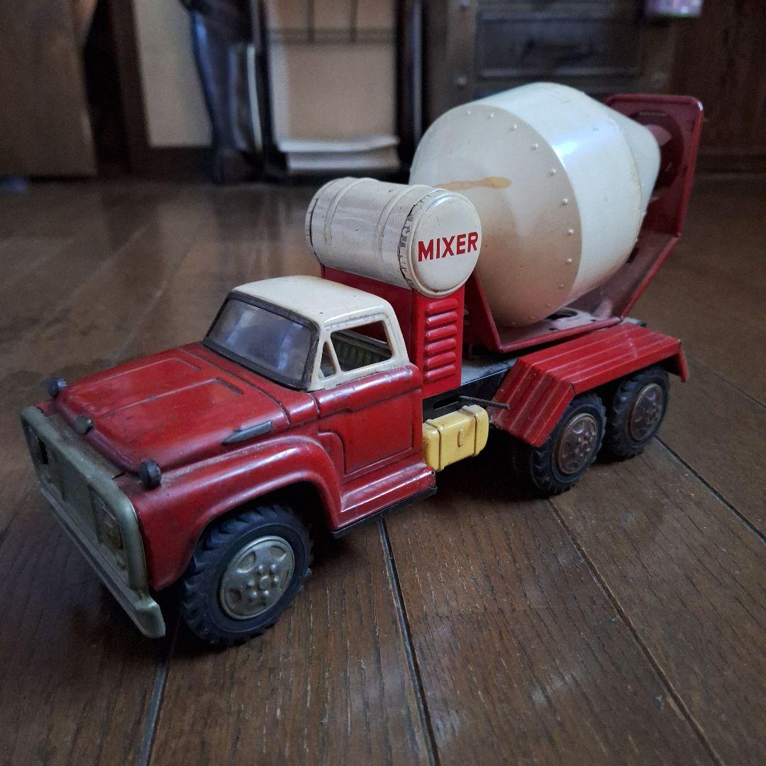 ブリキ　ミキサー車　日本製