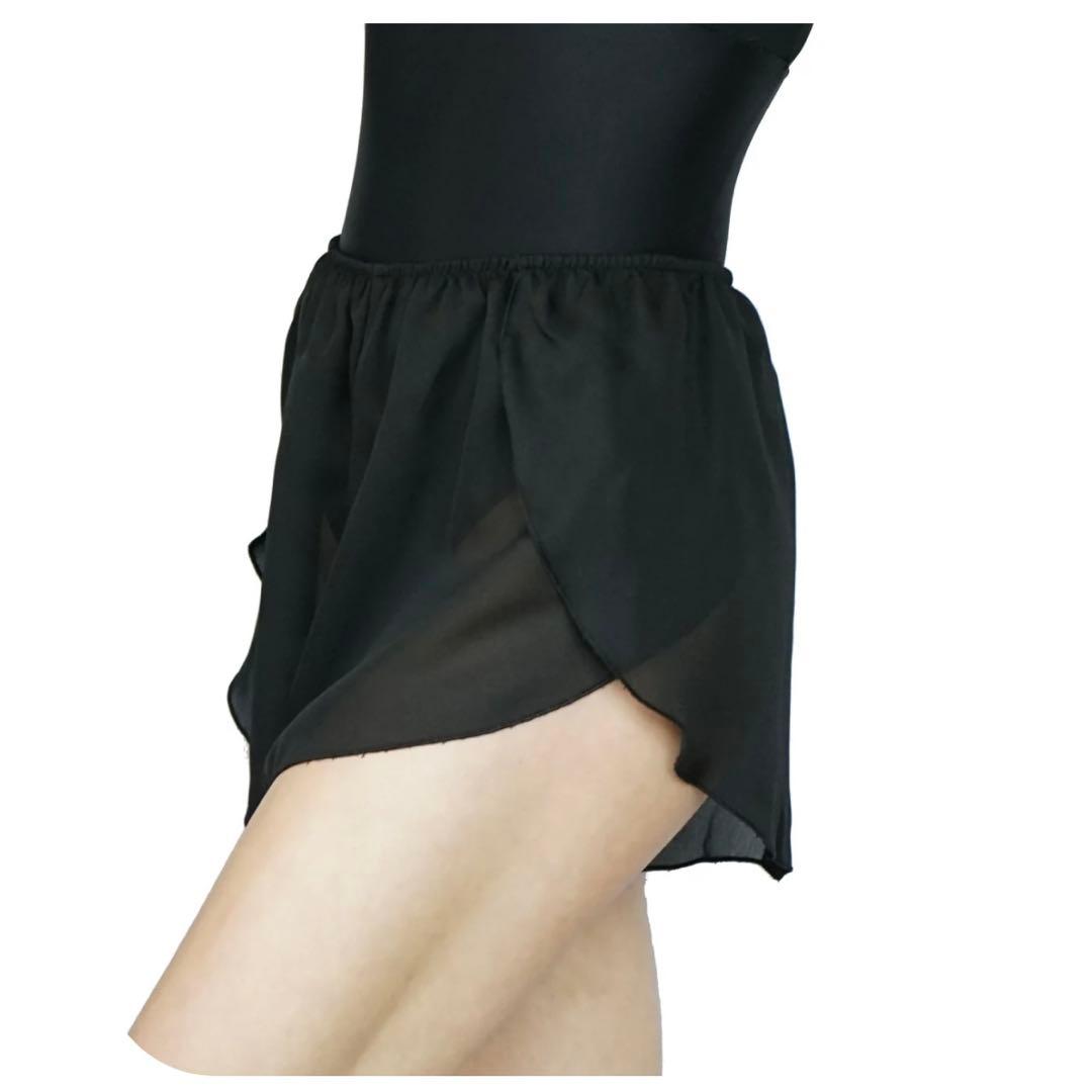 【美品】スカート風 バレエ ショートパンツ S 黒 お尻が隠れる 希少