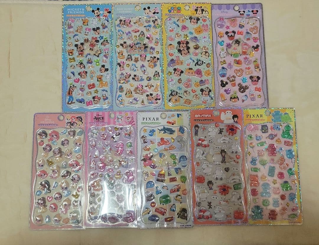 【正規品】プチドロップシール　ディズニー　9つセット