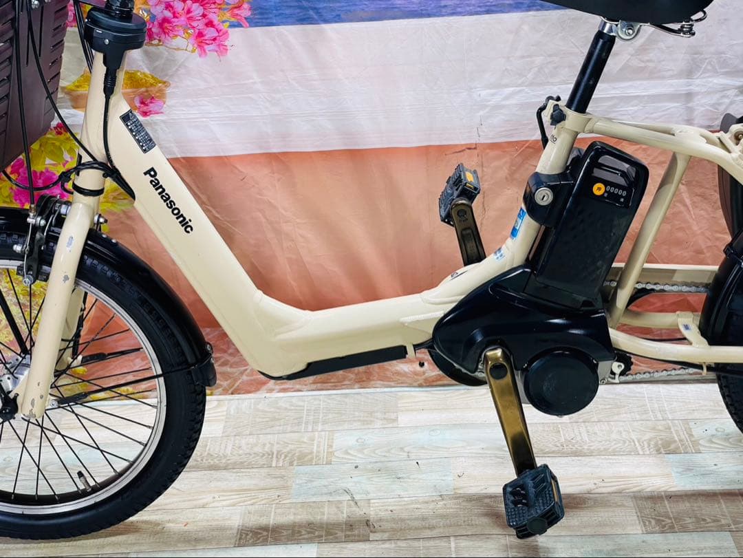 超人気！ギュットアニーズ⭐️16AH！パナソニック子供乗せ電動自転車Y3686