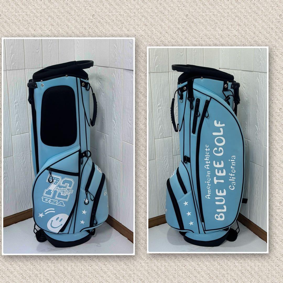 ★BLUE TEE GOLF★スタンド付きキャディバッグ★