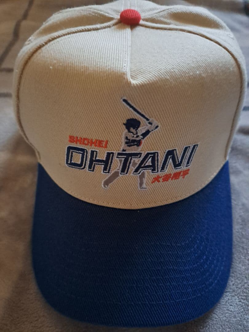 OHTANI キャップ ベージュ ネイビー LAロゴ 新品未使用