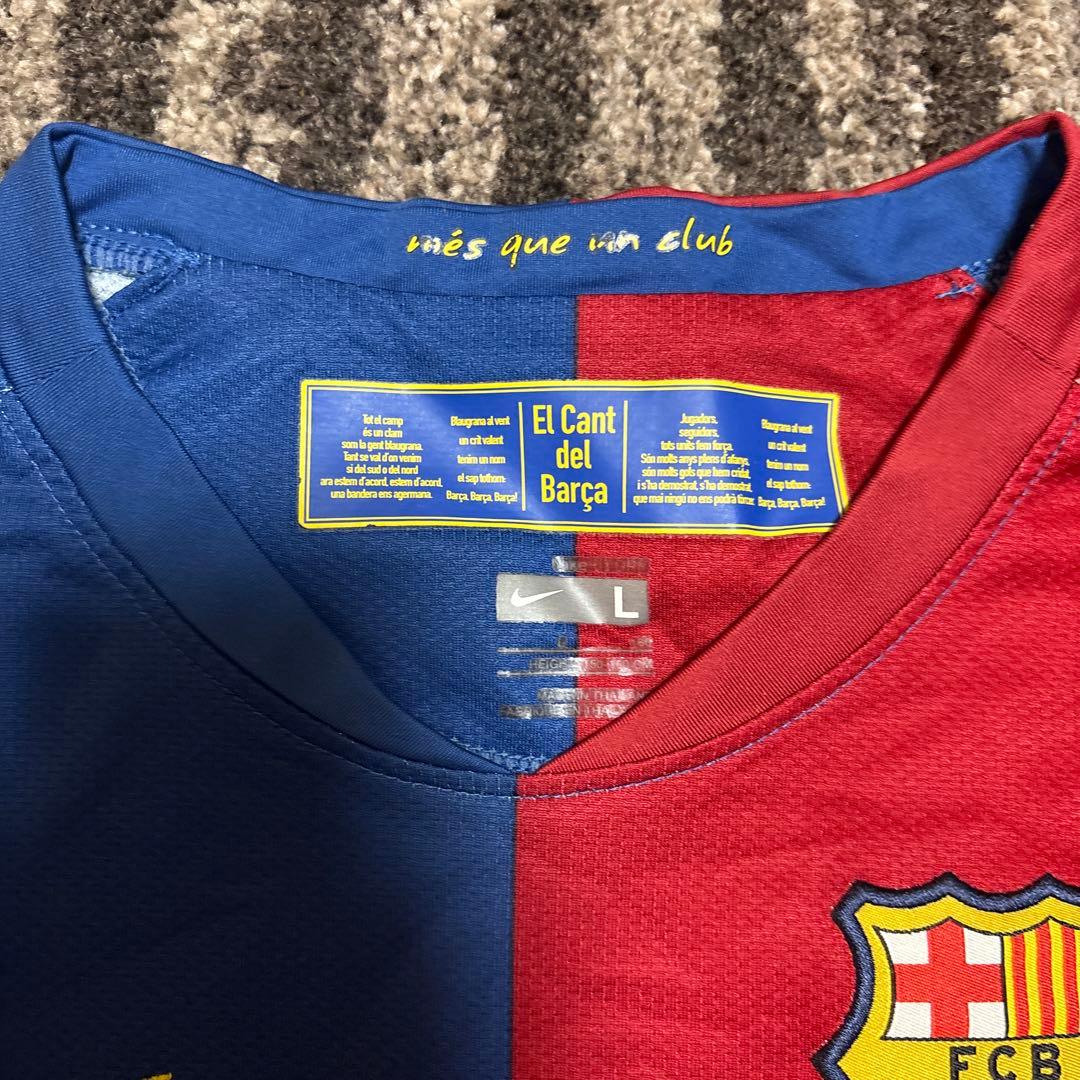 「FCバルセロナ ナイキ製 ホームユニフォーム キッズLサイズ