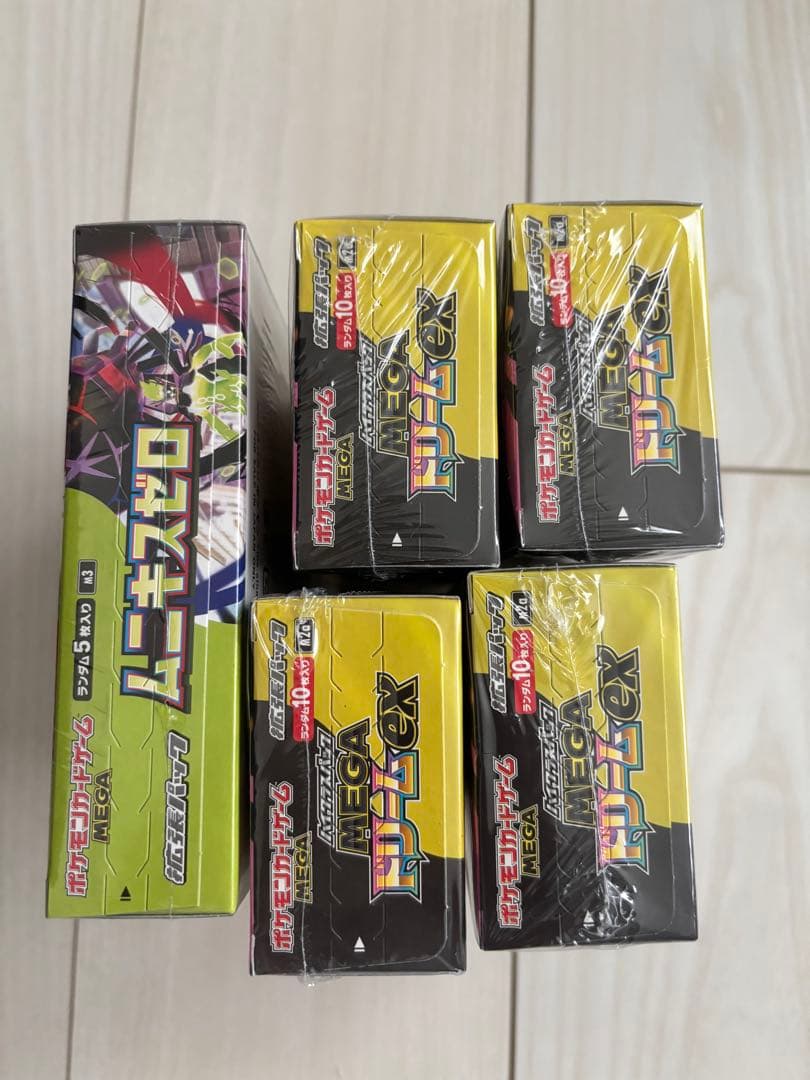 ポケモンカード　メガドリームex 4ボックス　ムニキスゼロ1ボックス計5ボックス