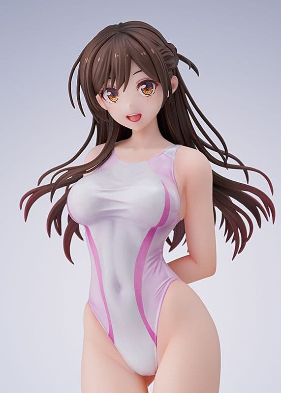 彼女、お借りします　水原千鶴 桃色ラインの競泳水着Ver. ホビージャパン